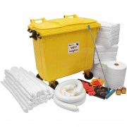 OSK 774 C - Kit d'urgence pour hydrocarbures avec conteneur à roulettes 770 litres